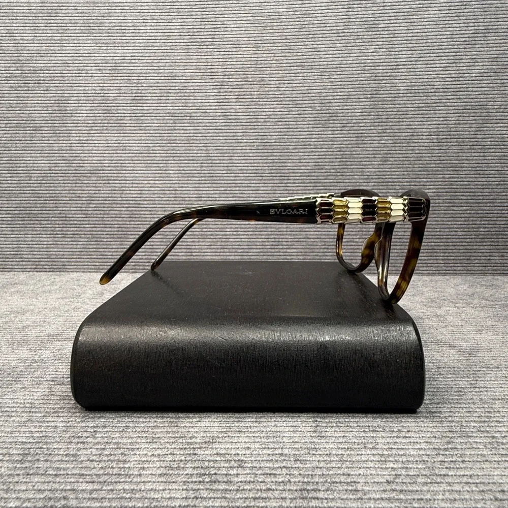 Bvlgari 8155 Serpenti Sunglasses Tortoise Shell Gold Enamel‎ Cat Eye 504/13 57mm